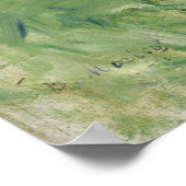 Poster La fille de Morisot dans un bateau avec des oies (Coin)