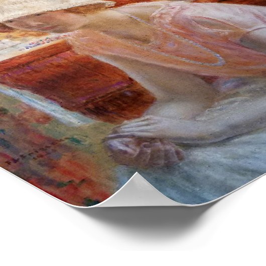 Poster La fille devant un miroir | Frederick Carl Friesek (Coin)