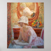 Poster La fille devant un miroir | Frederick Carl Friesek (Devant)