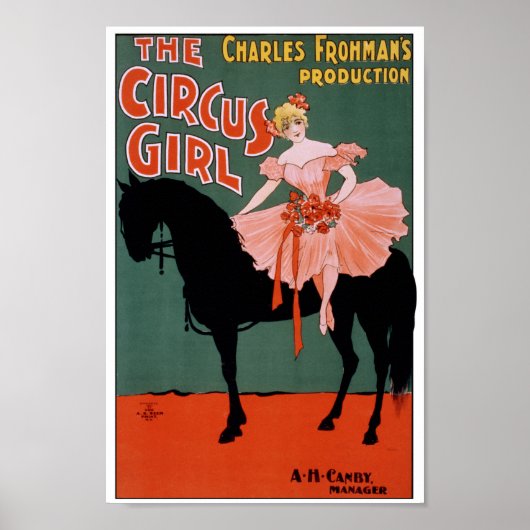 Poster La Fille du Cirque - à cheval (Devant)