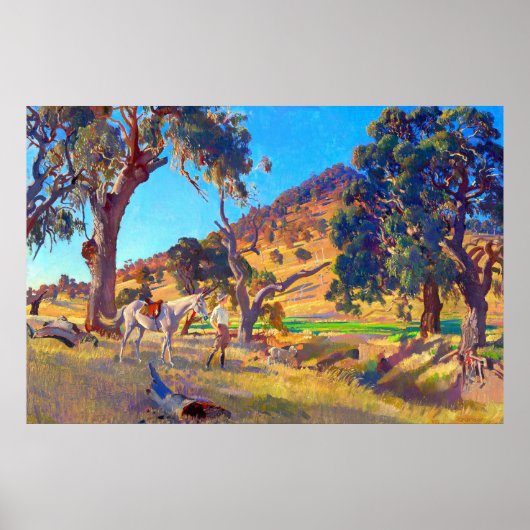 Poster La Fille du Squatter George W Lambert 1923 (Devant)