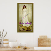 Poster La fille en blanc (Cuisine)