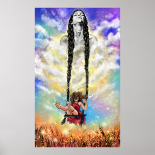 Poster La Fille En Moi - Sentiment - Peinture Art