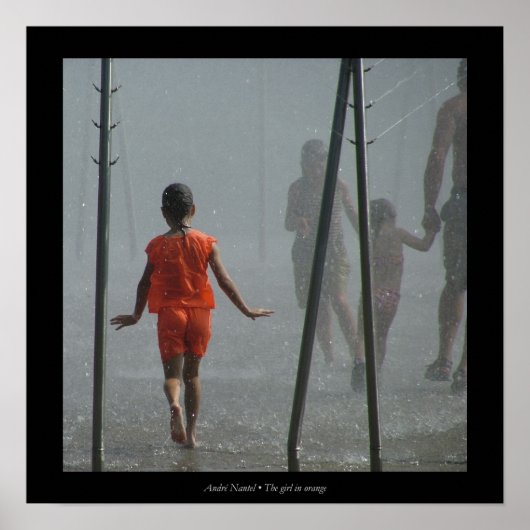 Poster La fille en orange (Devant)