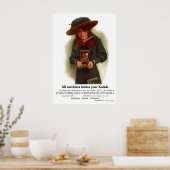 Poster La Fille Extérieure. Vers 1911. (Cuisine)