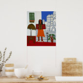 Poster La fille tzigane devant le Sacre Coeur 2006 (Cuisine)