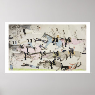 Poster La fin de la bataille (encre sur le papier)