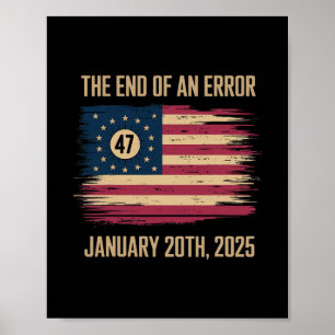 Poster La fin d'une erreur 20 janvier 2025 inauguration
