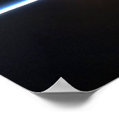 Poster La fine ligne de l'atmosphère terrestre (Coin)