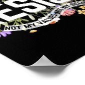 Poster La florale anti-Trump ne résiste pas à mon préside (Coin)