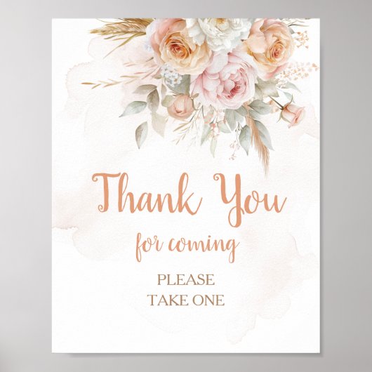 Poster La florale rustique n'est-elle pas un Merci génial (Devant)