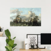 Poster La flotte hollandaise de la Compagnie des Indes, 1 (Bureau à domicile)