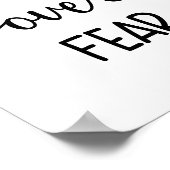 Poster La foi au-dessus de la peur Religieux (Coin)