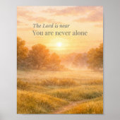 Poster La Foi Chrétienne Le Seigneur Est Proche (Devant)