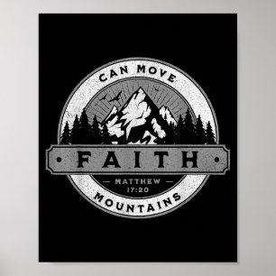Poster La foi chrétienne peut déplacer des montagnes - Ma