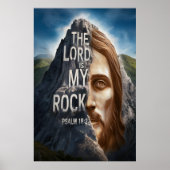 Poster La Foi Divine : Le Seigneur Est Mon Rocher (Devant)