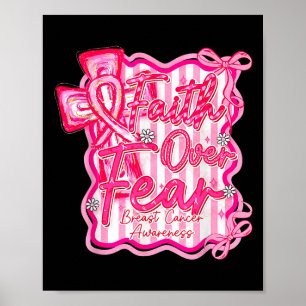 Poster La foi en cancer du sein sur la coquette de la peu