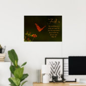 Poster La foi est...Écriture Inspirante (Bureau à domicile)