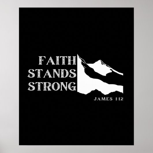 Poster La Foi est forte - James 1:12 (Devant)