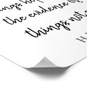 Poster La foi est la substance (Coin)