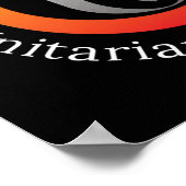 Poster La foi est un mot d'action Universalisme Unitaire (Coin)