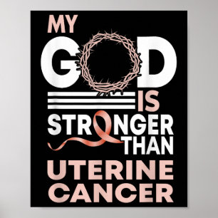 Poster La Foi Mon Dieu Est Plus Fort Que Le Cancer De L'u