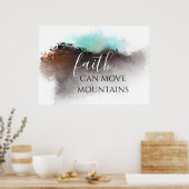 POSTER LA FOI PEUT DÉPLACER DES MONTAGNES (Cuisine)