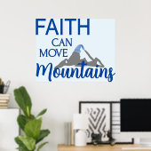 Poster La foi peut déplacer les montagnes (Bureau à domicile)