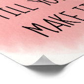 Poster La foi rose (Coin)
