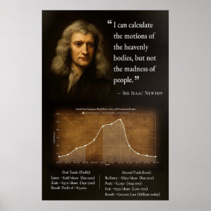 Poster La folie de Newton - Le génie rencontre la gravité