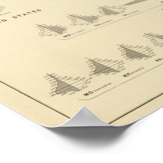 Poster La folie, statistique US Lithograph (Coin)