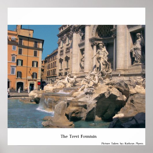 Poster La fontaine de Trevi (Devant)