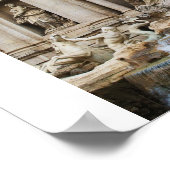 Poster La Fontaine de Trevi dans la ville de Rome (Coin)