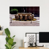 Poster La fontaine des Lions, l'Alhambra, Grenade, (Bureau à domicile)