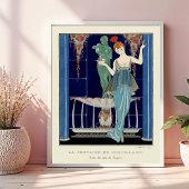 Poster La fontaine Shell de George Barbier