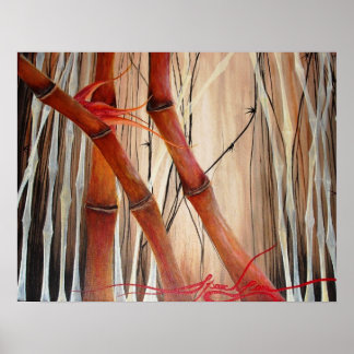 Poster La forêt de Bamboo