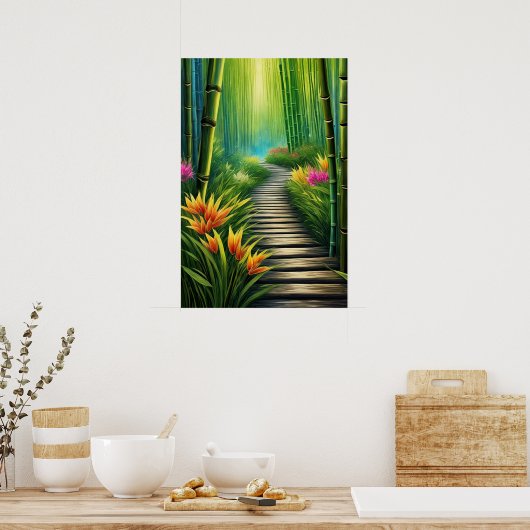 Poster La forêt de Bambou vert (Cuisine)