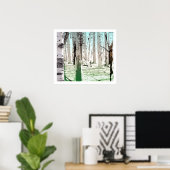 Poster La forêt de Birch (Bureau à domicile)
