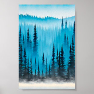 Poster La forêt de pins