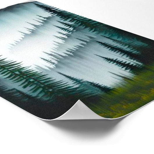 Poster La forêt de pins (Coin)