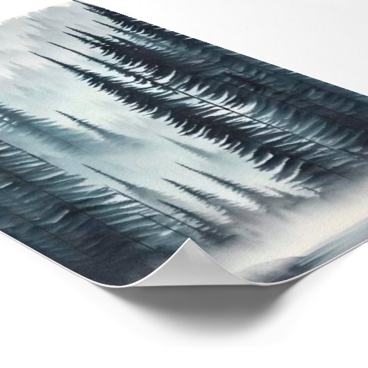 Poster La forêt de pins (Coin)