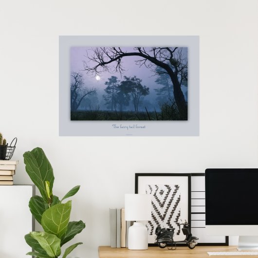 Poster La forêt de queue de fée (Bureau à domicile)