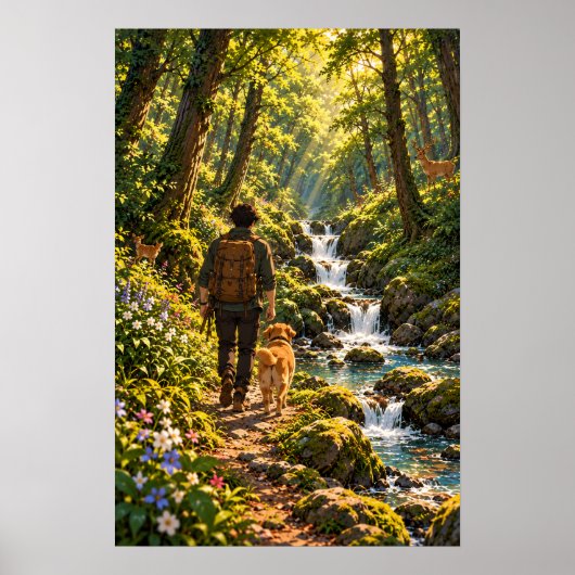 Poster La forêt du vagabond (Devant)
