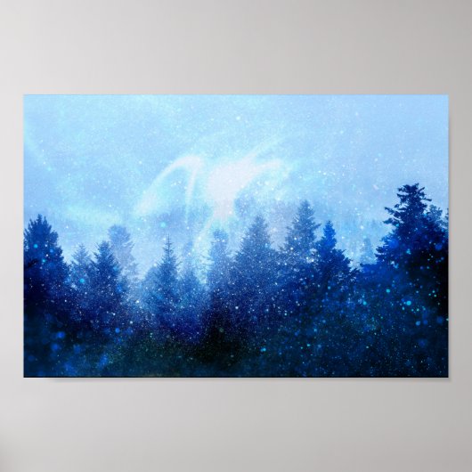 Poster La forêt se réveille de la brume (Devant)