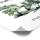 Poster La forêt vit dans un endroit qui Nourrit votre âme (Coin)