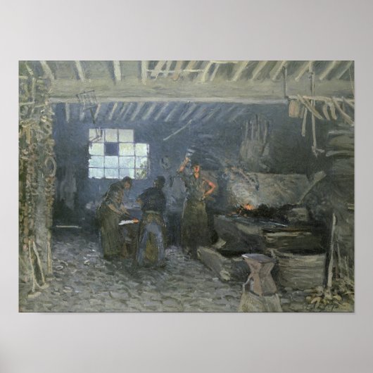 Poster La Forge à Marly-le-Roi, Yvelines, 1875 (Devant)