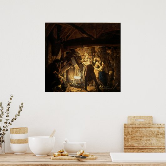 Poster La Forge de fer, 1772 (Cuisine)