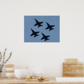 Poster La Formation Diamante Des Blue Angels. (Cuisine)