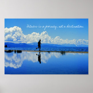 Poster La forme physique est un voyage, pas une destinati