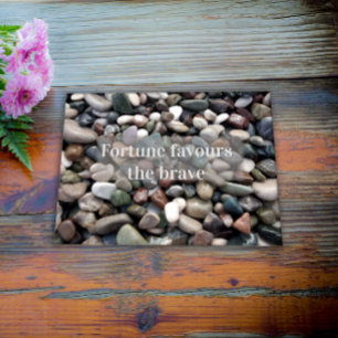 Poster La fortune du proverbe favorise l'affiche courageu